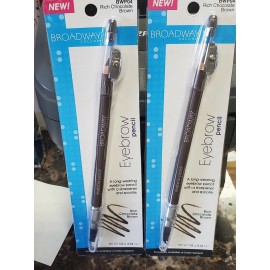 Broadway Colors Eye Brow Pencil, RICH CHOCOLATE BROWN --2 pc--F-78
