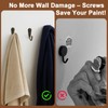 POZEAN 40 Pack Wall Hooks for Hanging, Heavy Duty Small