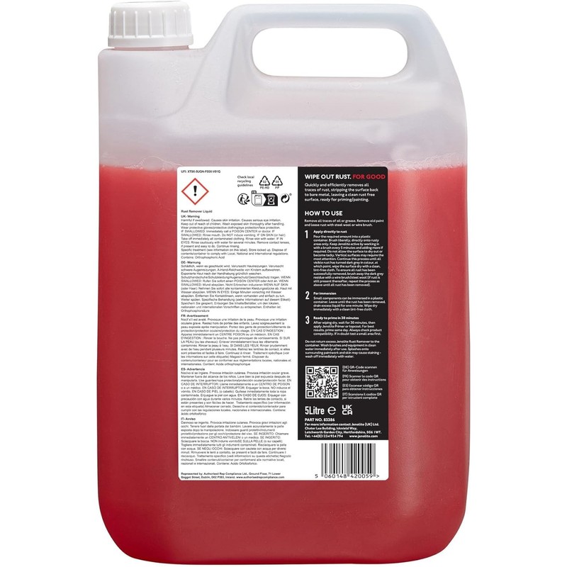 JENOLITE Original Rust Remover Liquid - Industrial Strength Rust Treatment