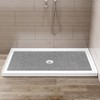 Extra Large Non Slip Shower Mat: 47.2x31.5 inch Loofah Shower