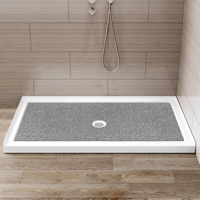 Extra Large Non Slip Shower Mat: 47.2x31.5 inch Loofah Shower