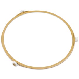 Microwave Turntable Ring 8.7" Microwave Plate Replacement, Microwave Turntable Plate with 0.59" Rollers, Glass Plate Tray Support Holder Replacement Inner Ring for Microwave Oven Glass Turntable Plate