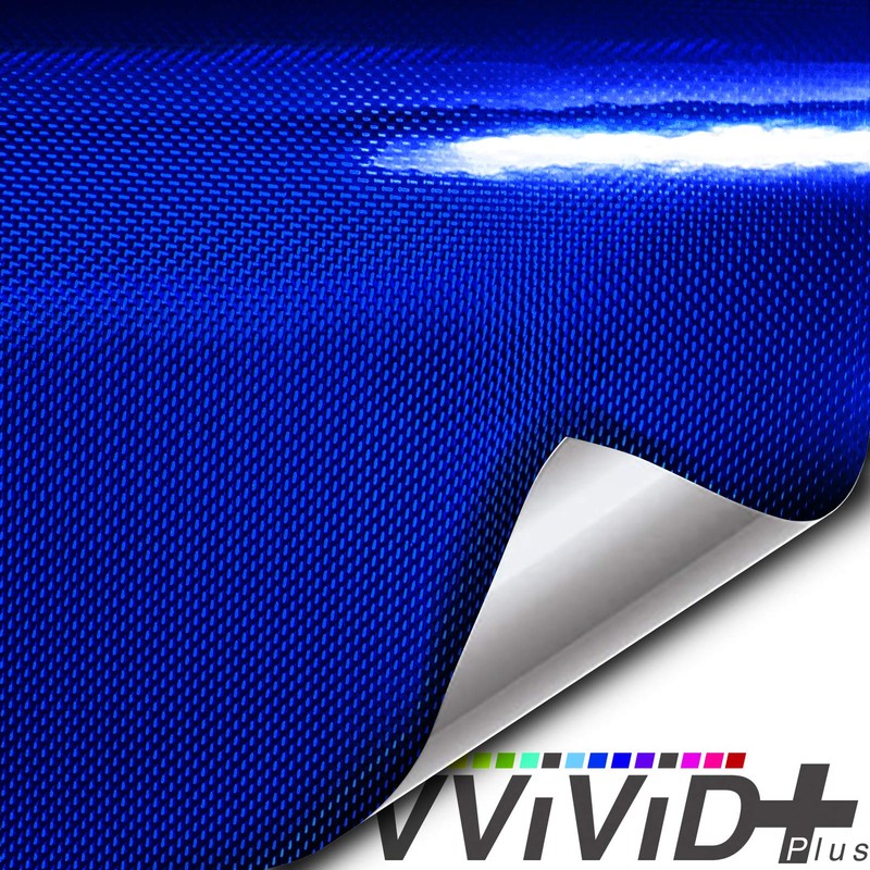 VViViD+ Holographic Chrome Weave Carbon High-Gloss Vinyl Car Wrap (3ft