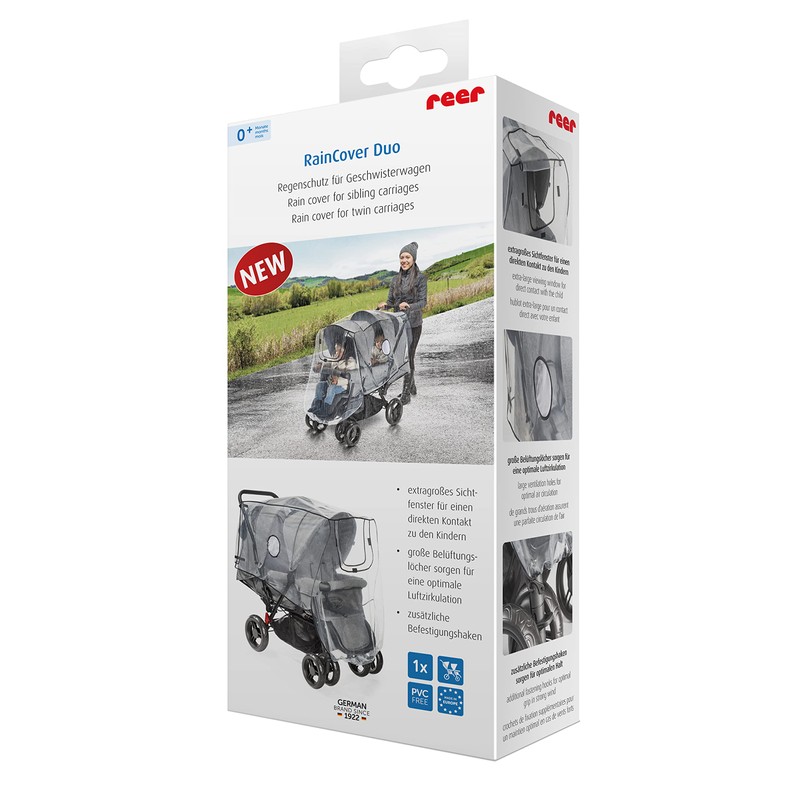 Reer rain cover for Double Stroller
