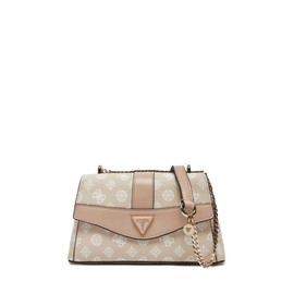 GUESS Dorys Convertible Xbody Flap Bag Sand Logo, Sand logo