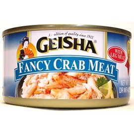 Geisha Wild Caught Fancy Crab Meat (Pack of 3) 6 oz Cans