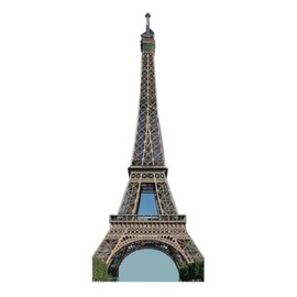 Paris, France Eiffel Tower Cardboard Cutout Life Size, 6 Feet
