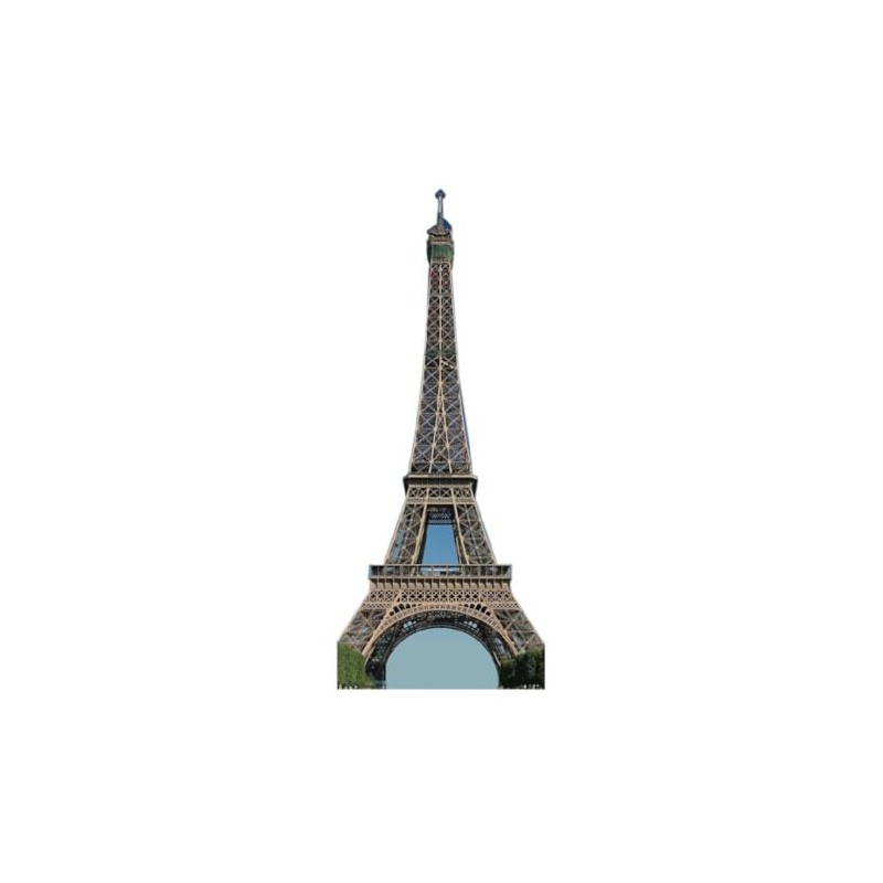 Paris, France Eiffel Tower Cardboard Cutout Life Size, 6 Feet