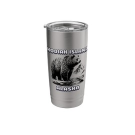 Kodiak Island Alaska Bear Vacation Stainless Steel Insulated Tumbler