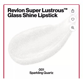 Revlon SUPER LUSTROUS Glass Shine Lipstick, 001 Sparkling Quartz   .11oz