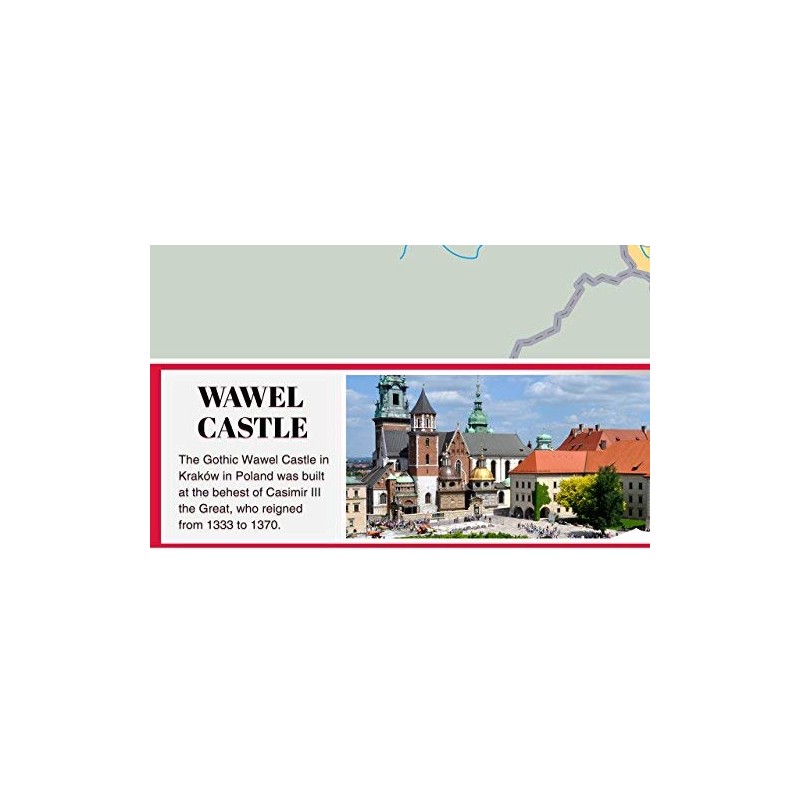 Wall Map of Poland Paper Laminated 23.4 x 16.5 inches