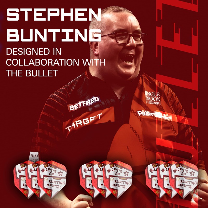 Target Darts Stephen Bunting Flights, Pack of 9 - NO.2