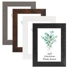 Vasemouh Picture Frames 13 x 18 cm Set of 6 in Various Colours for Wall and Table Display