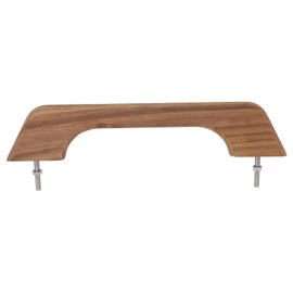 Teak Handrail, 12 Inch Single Loop Teak Handrail for Boats and Motorhomes, Weather Resistant, Marine RV Boat Accessories