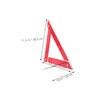 iplusmile 2pcs Foldable Reflective Triangles for Vehicles Weather Resistant Roadside