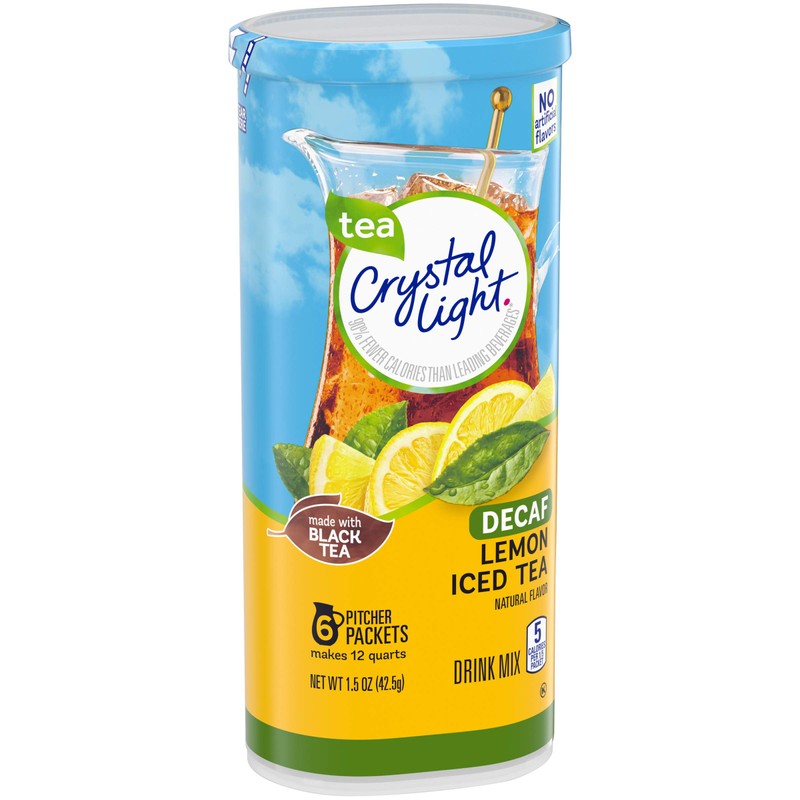 Crystal Light Decaffeinated Lemon Iced Tea Drink Mix (6 Pitcher