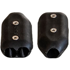 E-Z -TY 1/4 Inch (5 mm) Reusable Rope Clamps Black - TWO (2) PACK