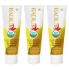 RADIUS USDA Organic Kids Coconut Banana Toothpaste 3 Count Fluoride