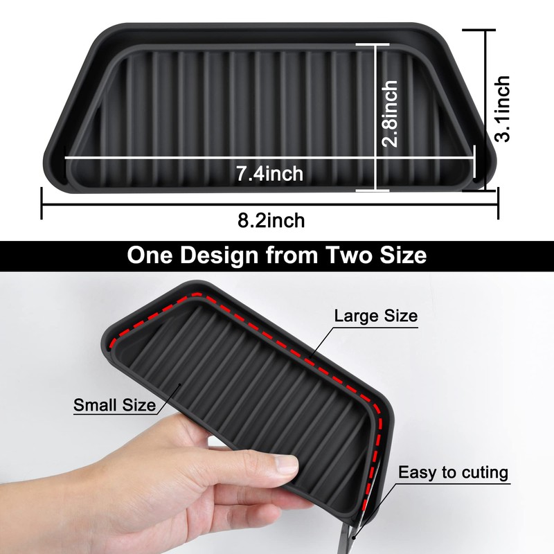 KindGa - Bandeja colectora de goteo para refrigerador, bandeja protectora