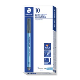 Lumocolor Correctable Pen Medium Point Blue