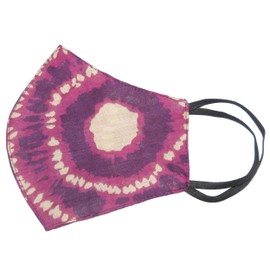 Vintage/Tiedye Print Face Mask:4pcs/pkt