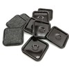 2.5 inch Square Reusable Carpet Bottom Furniture Caster Cups to
