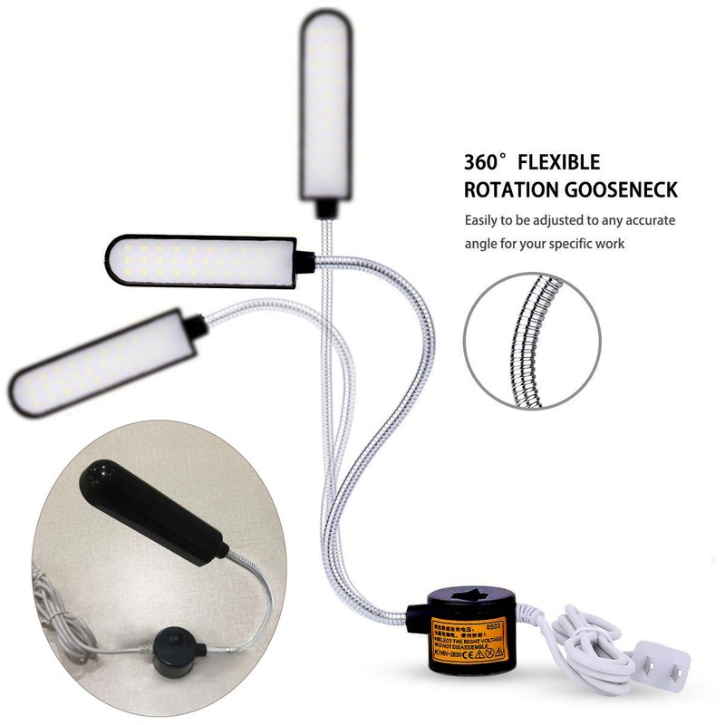 EVISWIY Sewing Machine Light LED Lighting (30LEDs) 6 Watt for