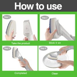 Non Scratch Sponge Refills - Be Suitable for Scrub Daddy Wand. Pack of 10（Without Handle）