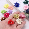 PATIKIL 1.2 Inch Small Ribbon Flowers, 150 Pcs Satin Ribbon