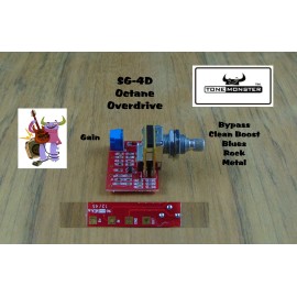GUITAR FUEL TONE MONSTER TONE MONSTER SG4D OCTANE OVERDRIVE Guitar Effect Circuit Bypass + Boost + 3 ODs