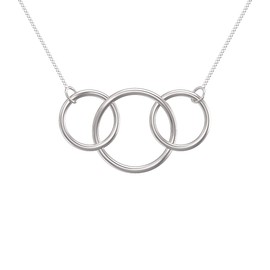 Aeon Jewellery 30th Birthday Necklace - 925 Sterling Silver | Adjustable 16-18 Inch Silver Necklace | Polishing Cloth | Decade Infinity Ring