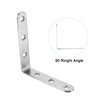 PATIKIL Stainless Steel Corner Braces 3.94 x 4.72 Inch,4 Pieces