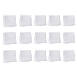 12pcs Mini Small PVC Transparent Plastic Cosmetic Organizer Bag Pouch With Zipper Closure for Vacation Travel, Bathroom and Organizing Waterproof Makeup Bag