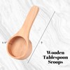 HANSGO 2PCS Coffee Spoons, 4 Inch Wooden Tablespoon Scoops Measuring
