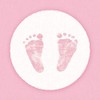 Ambiente Serviettes Lunch/Party Baby Steps Girl 33 x 33 cm