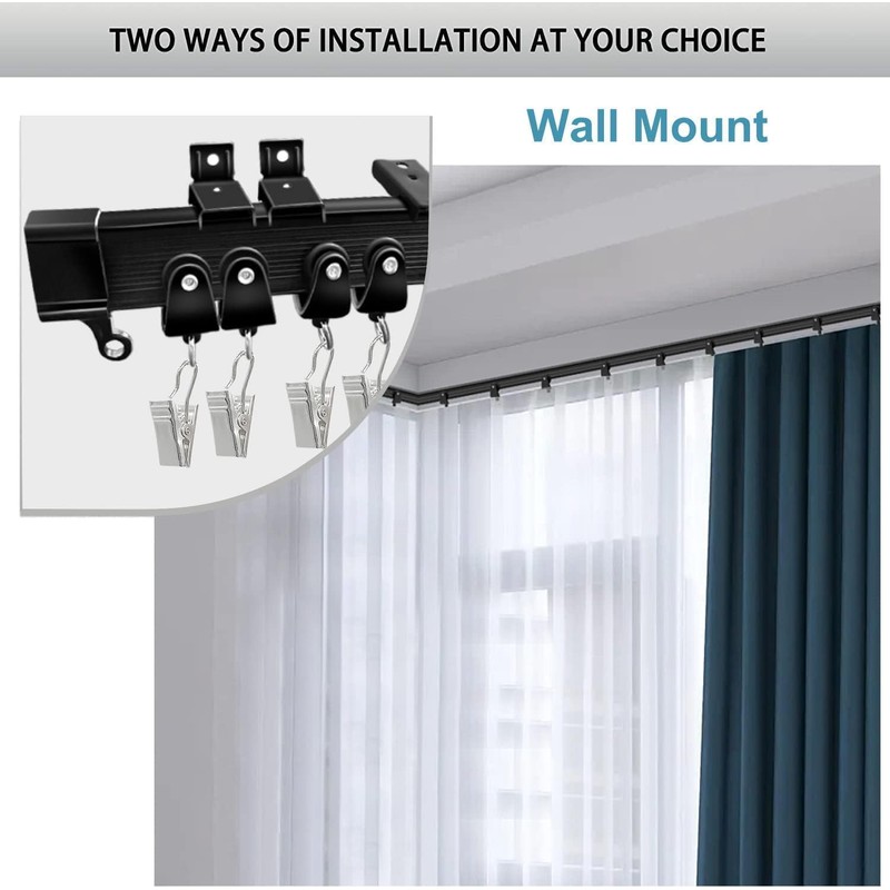 KOLAKO Curtain Track Accessories for Flexible Bendable Curved Curtain Track