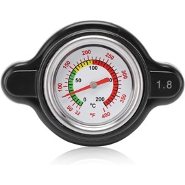 Tapa del Indicador del Termómetro del Radiador, Tapa del Radiador de Alta Presión con Indicador de Temperatura 1,8 Bar 1638630001 Reemplazo de Alta Precisión Termómetros