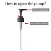 Stylish Shampoo Bottles Refillable with Pump,(5Pack) Amber Shampoo and Conditioner