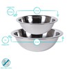 Argon Tableware 3pc Stainless Steel Mixing Bowl Set - 3
