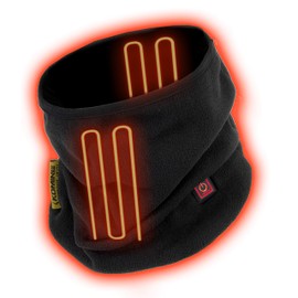 Komine EK-304 Motorcycle USB Electric Neck Warmer, Free Black