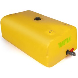 YANEYAN Foldable Water Tank Bladder 130 Gal/500L Portable Large Capacity Soft Water Bag Storage Container Suitable for Outdoor Easy to Carry Out (130 Gal)