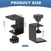 PATIKIL C Clamps, 2 Pcs Heavy Duty Metal Black Desk