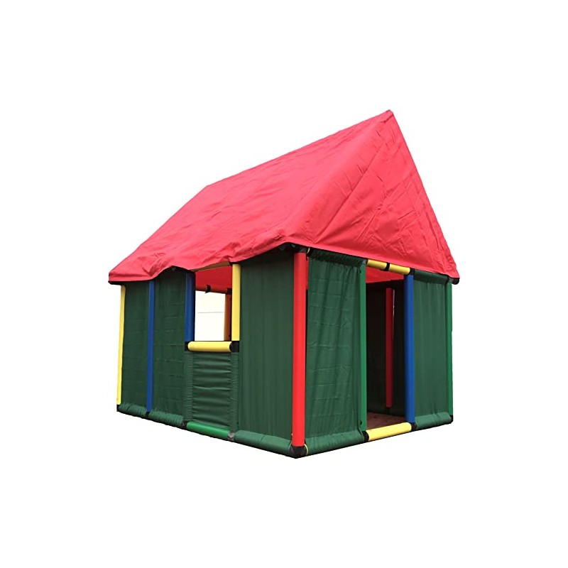 move and stic Fabric Roof for Playhouse Red Pointed Roof