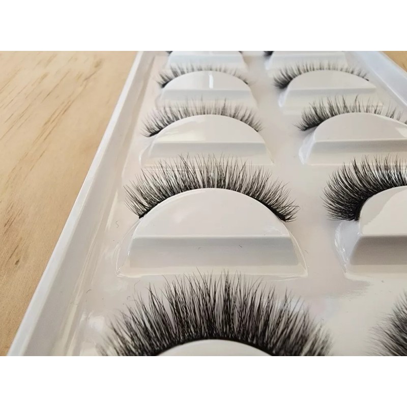 Pestañas naturales 5 Pares De Pestañas Postizas Faux Mink 3d