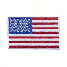 0640 B America Flag USA Flag Washington Sew-On / Iron-on Patch 60 x 35 mm