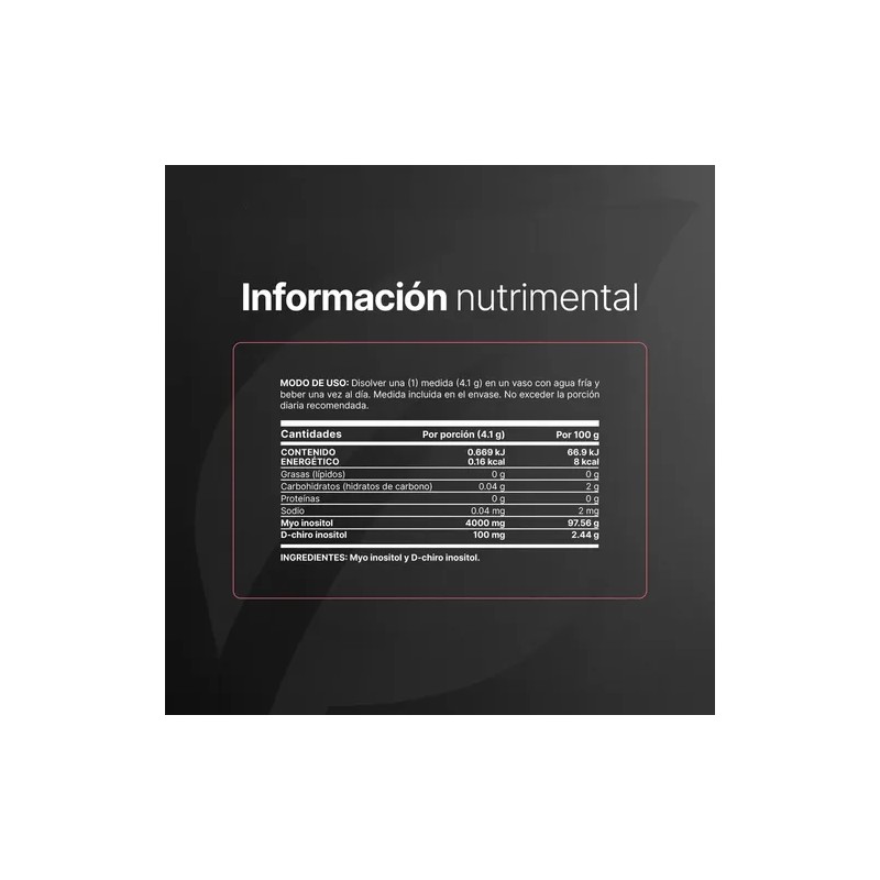 Myo D-chiro Inositol Platinum Ratio 401 492g 120 Porciones. B