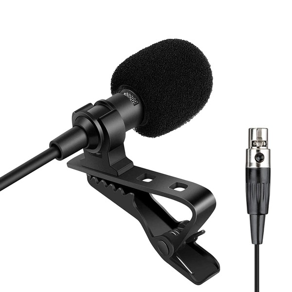 Sujeetec Lavalier Microphone Lapel Microphone for Shure Wireless Bodypack Transmitter