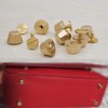 Handbag Purse Feet, Metal Brass Studs Screw-Back Feet for Purses,Totes