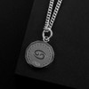 HIJONES Men's Stainless Steel Round Coin Constellation Necklace Zodiac Sign