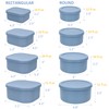 100% Silicone Food Storage Containers with Lids, 8 Pack, 10oz